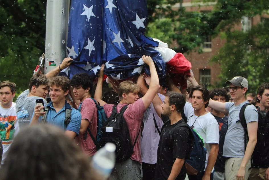 The Jewish Story of the UNC Frat Boys Who Held up the American Flag