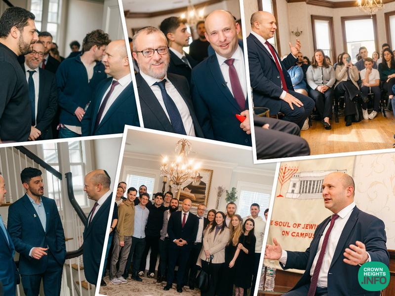 Former Israeli Prime Minister Naftali Bennet Speaks At Chabad of Harvard
